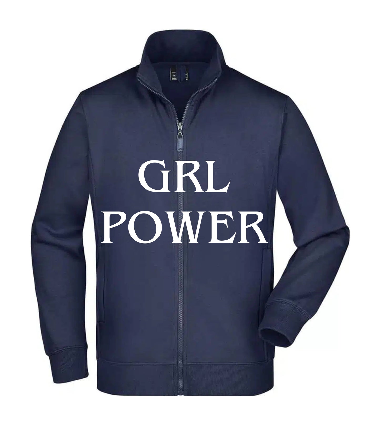 Felpa Unisex Full Zip - GRL POWER - Super vestibilità Top qualità