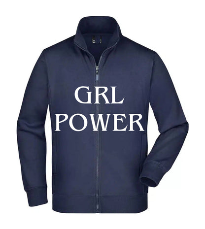 Felpa Unisex Full Zip - GRL POWER - Super vestibilità Top qualità
