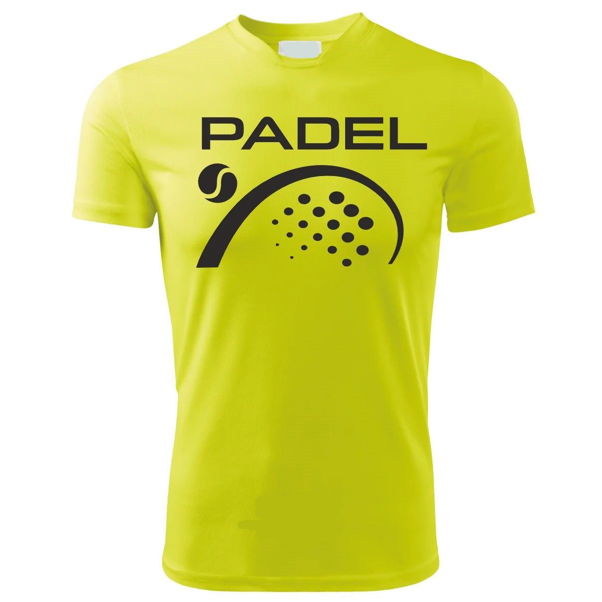 T-Shirt PADEL in Tessuto Dry Fit UNISEX - Pallina con racchetta - Elasticizzato e Traspirante Maglietta Maglia Sport Super vestibilità Top qualità