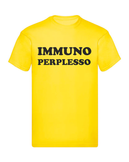 T-Shirt Uomo & Bambino - IMMUNO PERPLESSO - Maglietta Maglia Tshirt Super vestibilità Top qualità