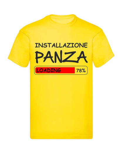 T-Shirt Uomo & Bambino - INSTALLAZIONE PANZA - Maglietta Maglia Tshirt Super vestibilità Top qualità