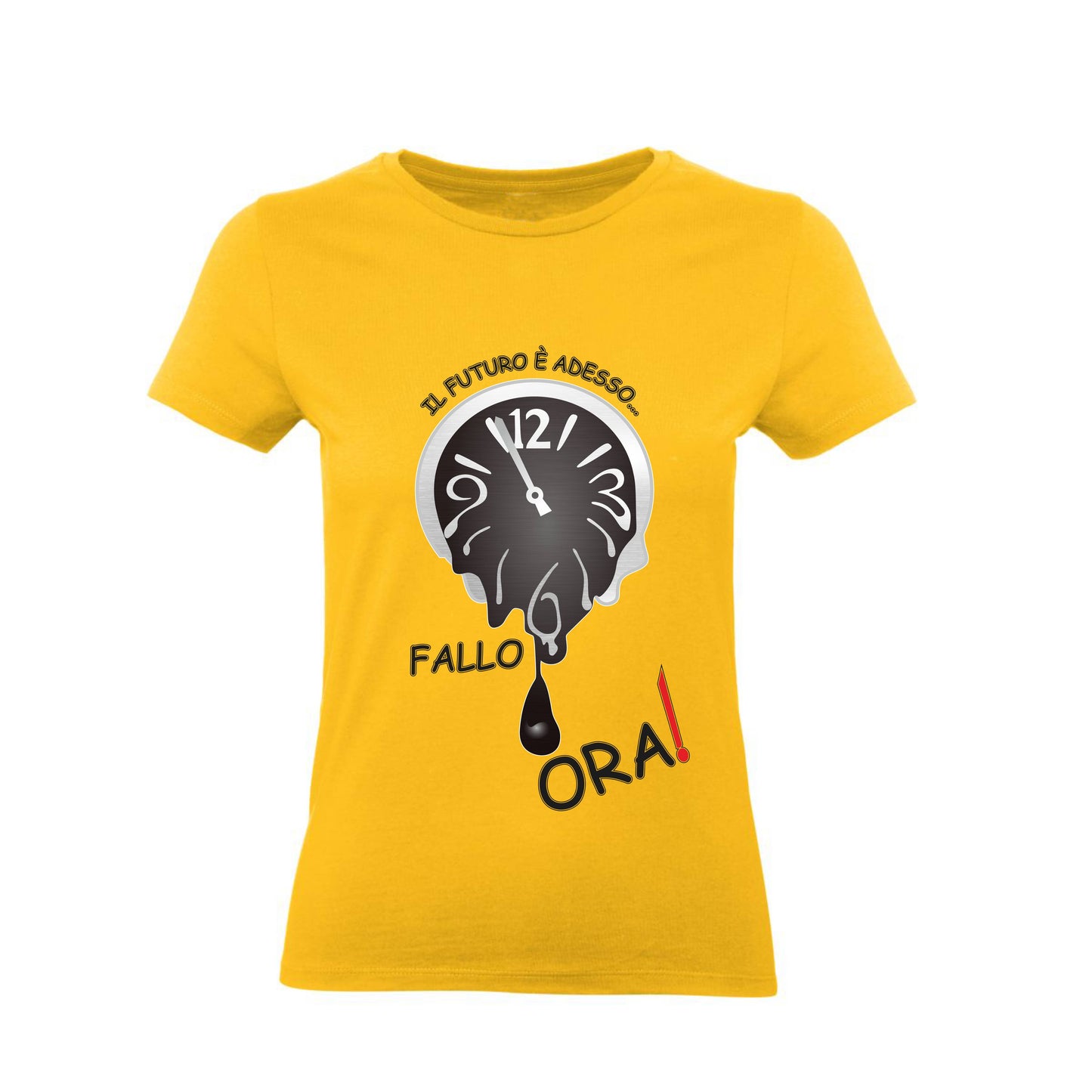 T-Shirt Uomo, Donna & Bambino - IL FUTURO È ADESSO - Maglietta Maglia Tshirt Super vestibilità Top qualità