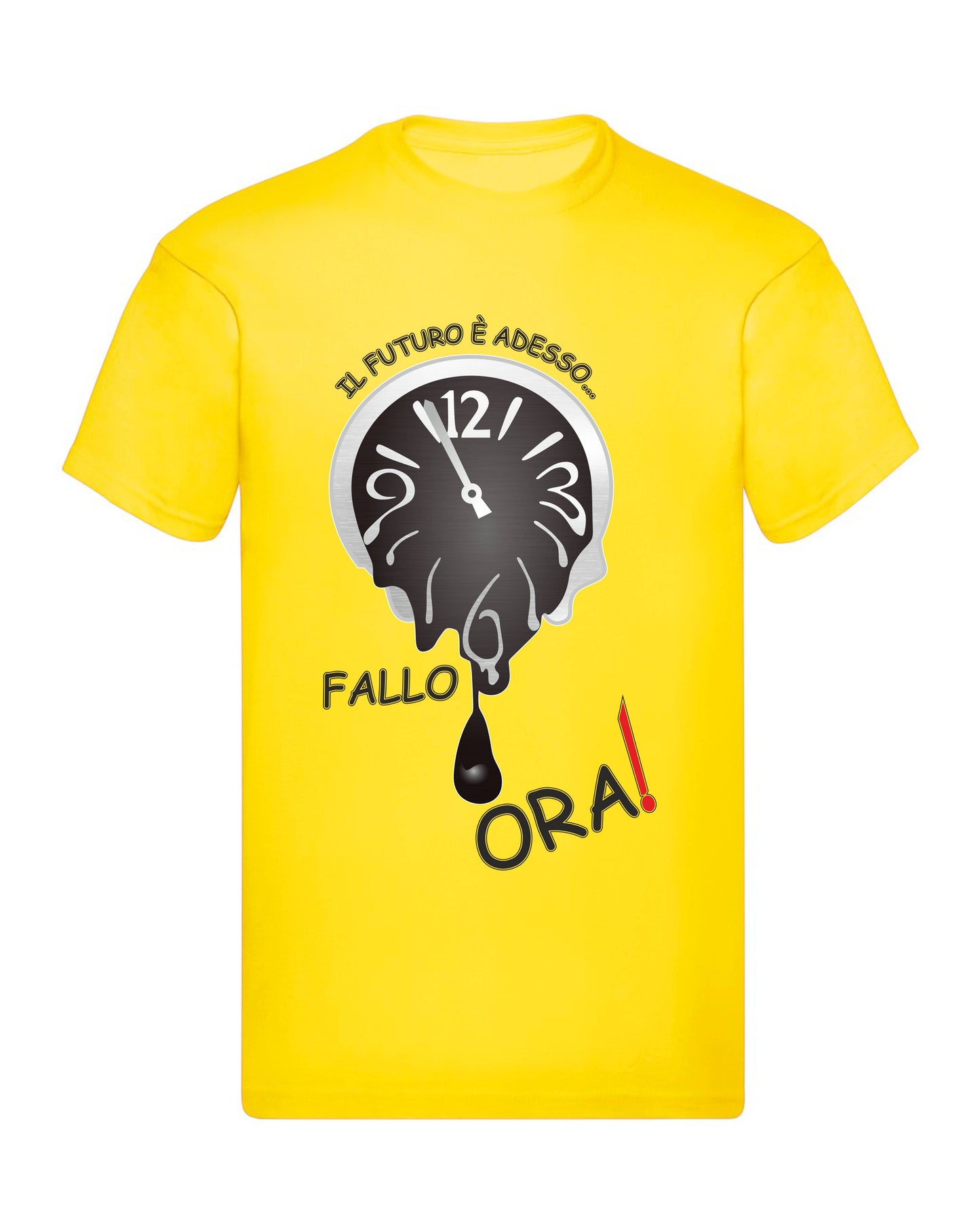 T-Shirt Uomo, Donna & Bambino - IL FUTURO È ADESSO - Maglietta Maglia Tshirt Super vestibilità Top qualità