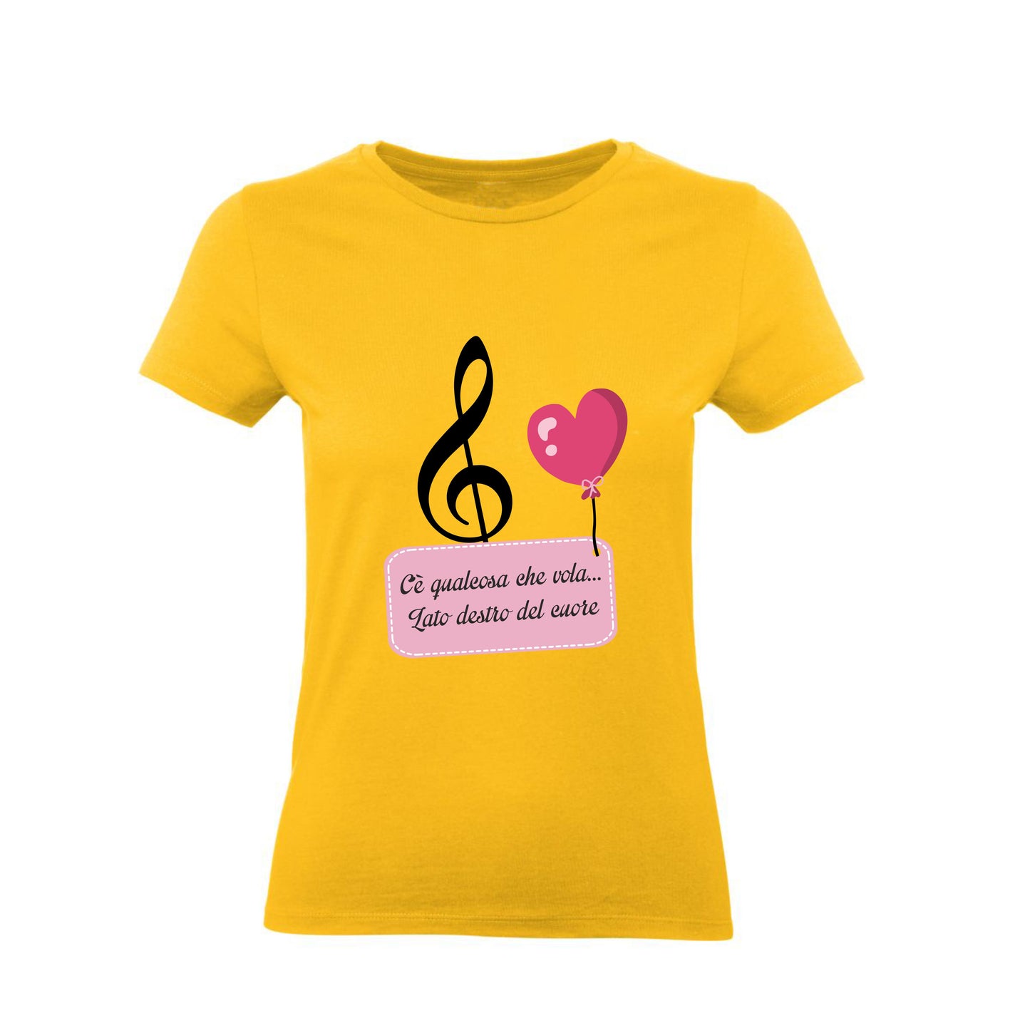 T-Shirt Donna & Bambino - LATO DESTRO DEL CUORE - Maglietta Maglia Tshirt Super vestibilità Top qualità