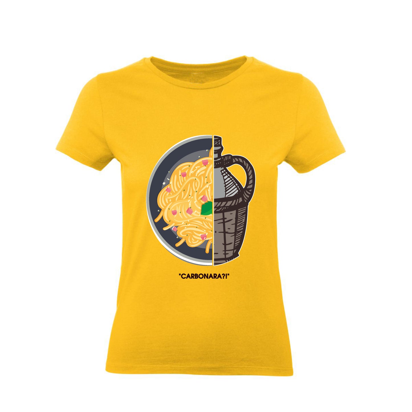 T-Shirt Uomo, Donna & Bambino - CARBONARA - Maglietta Maglia Tshirt Super vestibilità Top qualità