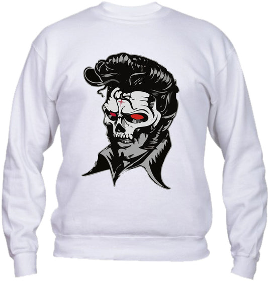 Felpa Girocollo UOMO, DONNA & BAMBIN - HELLVIS BACK - Super vestibilità Top qualità