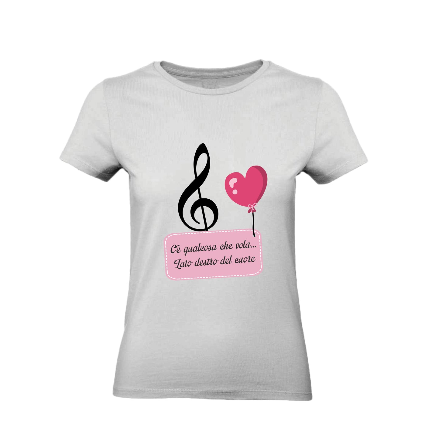 T-Shirt Donna & Bambino - LATO DESTRO DEL CUORE - Maglietta Maglia Tshirt Super vestibilità Top qualità