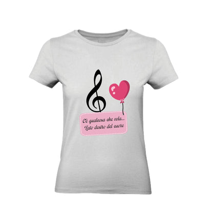 T-Shirt Donna & Bambino - LATO DESTRO DEL CUORE - Maglietta Maglia Tshirt Super vestibilità Top qualità