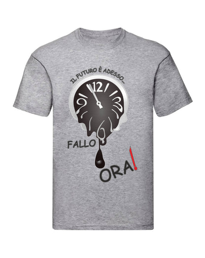 T-Shirt Uomo, Donna & Bambino - IL FUTURO È ADESSO - Maglietta Maglia Tshirt Super vestibilità Top qualità