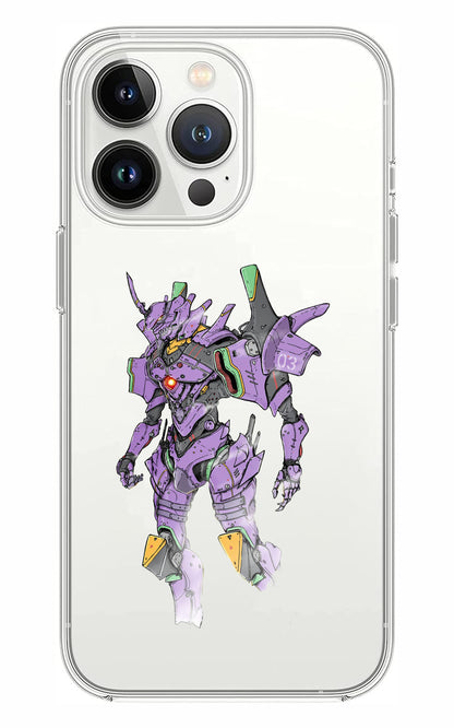 Cover Compatibile Con Tutti i Modelli iPhone - EVA 01 - Trasparente UltraSottili AntiGraffio Antiurto Case Custodia Marca