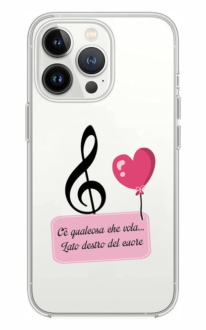 Cover Compatibile Con Tutti i Modelli iPhone - LATO DESTRO DEL CUORE - Trasparente UltraSottili AntiGraffio Antiurto Case Custodia Marca