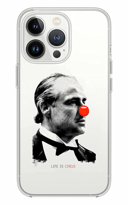 Cover Compatibile Con Tutti i Modelli iPhone - LIFE IS A CIRCUS - Trasparente UltraSottili AntiGraffio Antiurto Case Custodia Marca