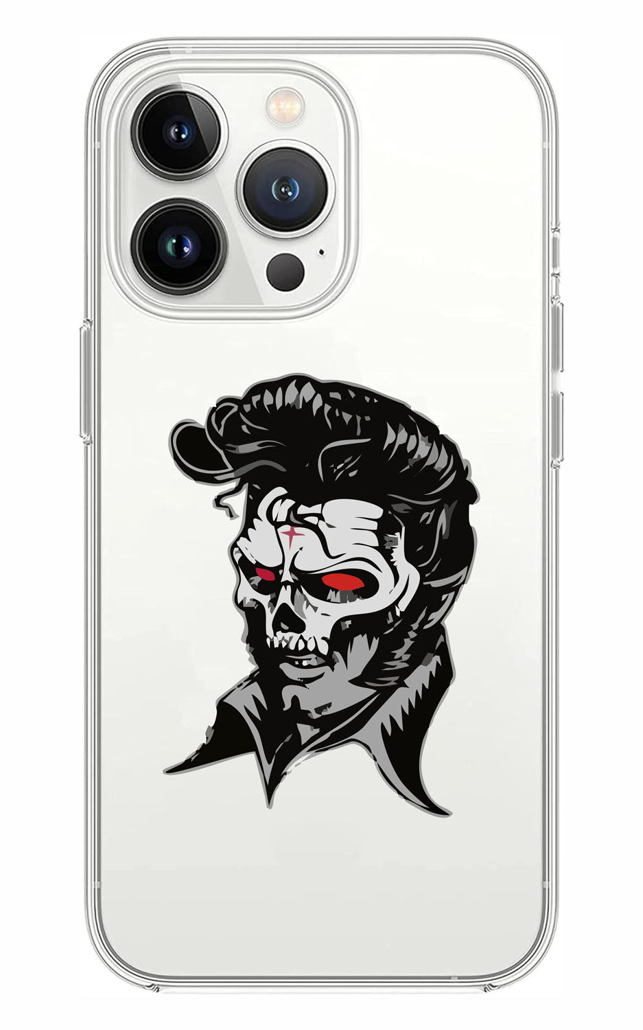 Cover Compatibile Con Tutti i Modelli iPhone - HELLVIS BACK - Trasparente UltraSottili AntiGraffio Antiurto Case Custodia Marca