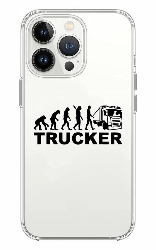 Cover Compatibile Con Tutti i Modelli iPhone - EVOLUTION TRUCKER - Trasparente UltraSottili AntiGraffio Antiurto Case Custodia Marca