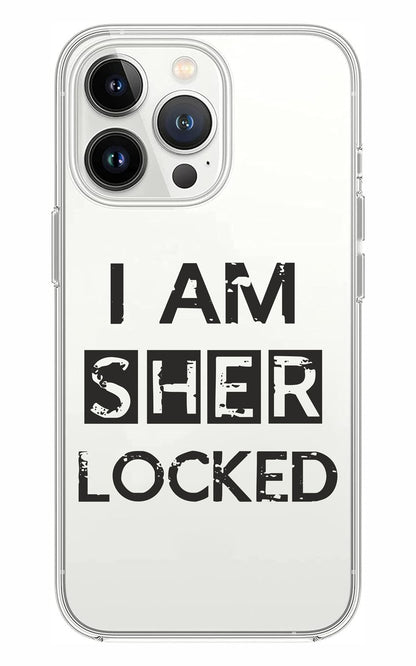 Cover Compatibile Con Tutti i Modelli iPhone - I AM SHERLOCKED - Trasparente UltraSottili AntiGraffio Antiurto Case Custodia Marca