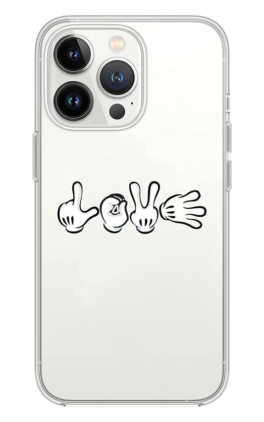 Cover Compatibile Con Tutti i Modelli iPhone - LOVE - Trasparente UltraSottili AntiGraffio Antiurto Case Custodia Marca