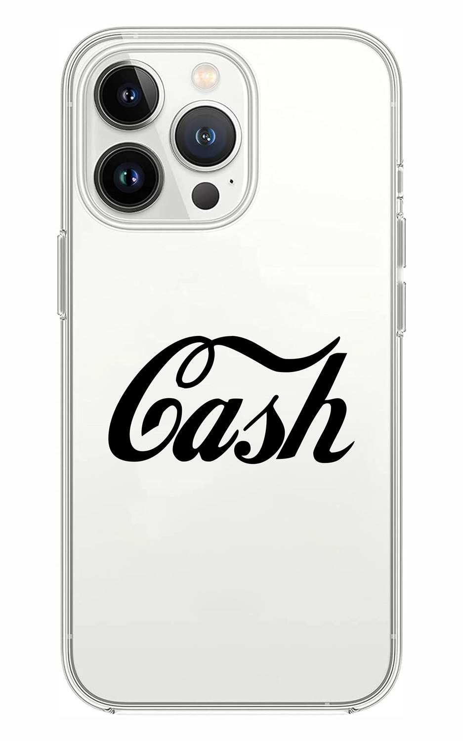 Cover Compatibile Con Tutti i Modelli iPhone - CASH - Trasparente UltraSottili AntiGraffio Antiurto Case Custodia Marca