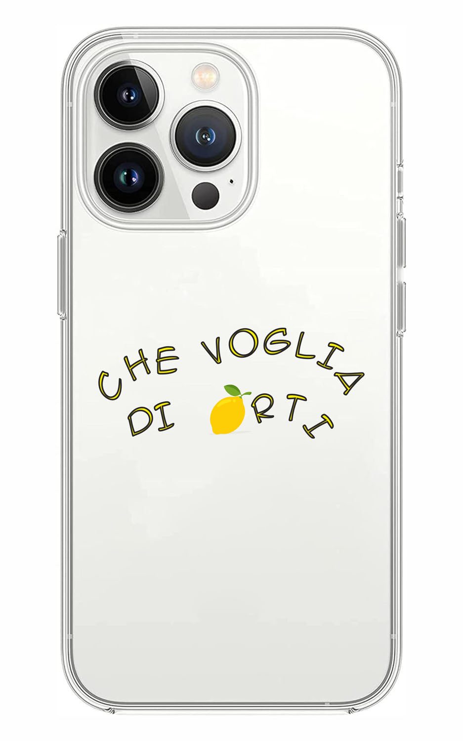 Cover Compatibile Con Tutti i Modelli iPhone - CHE VOGLIA DI LIMONARTI - Trasparente UltraSottili AntiGraffio Antiurto Case Custodia Marca