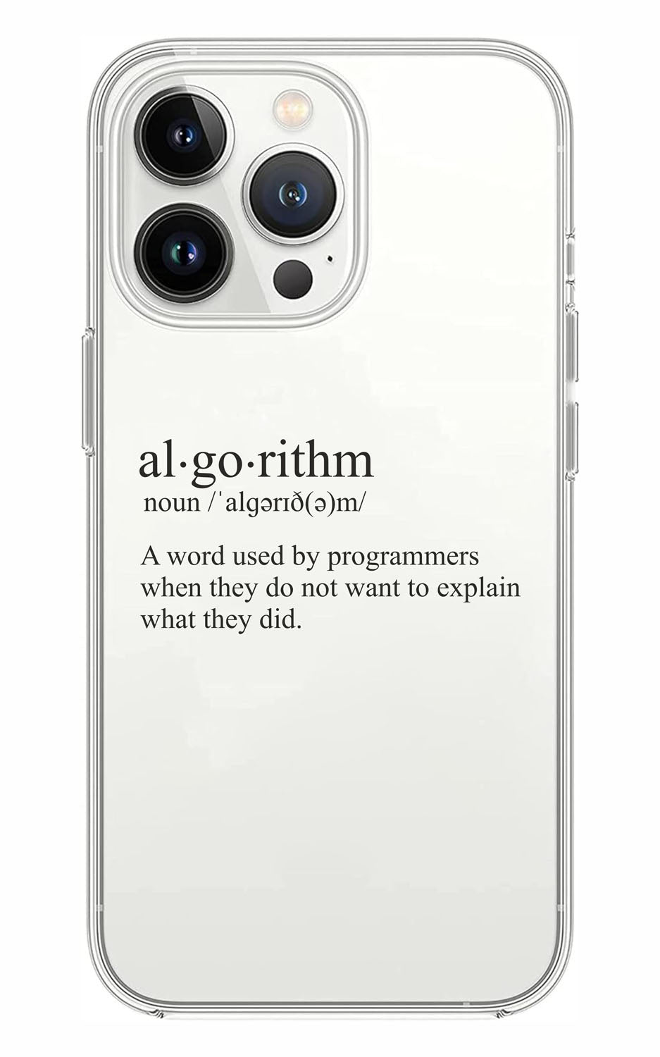 Cover Compatibile Con Tutti i Modelli iPhone - ALGORITHM - Trasparente UltraSottili AntiGraffio Antiurto Case Custodia Marca