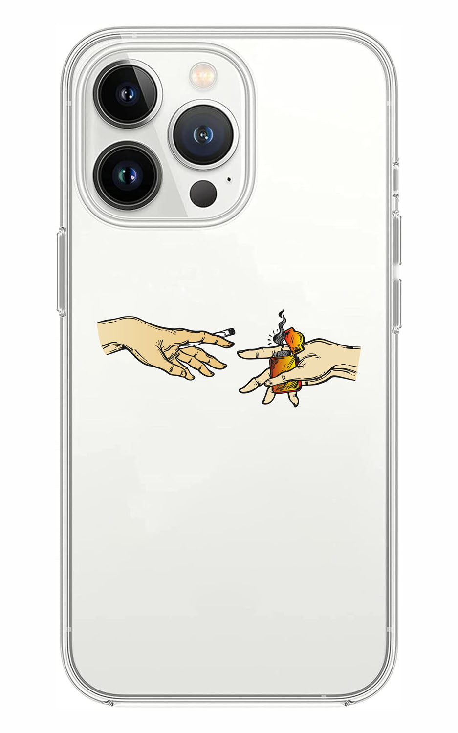 Cover Compatibile Con Tutti i Modelli iPhone - MANI - Trasparente UltraSottili AntiGraffio Antiurto Case Custodia Marca