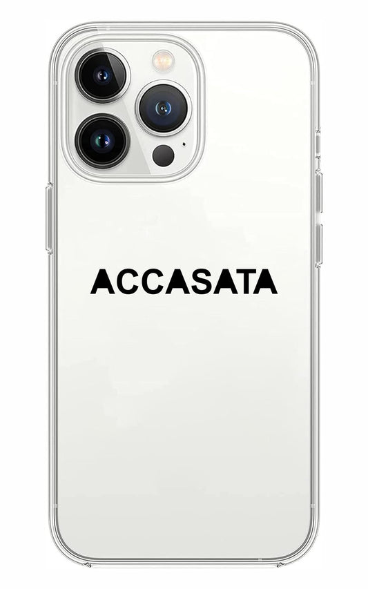 Cover Compatibile Con Tutti i Modelli iPhone - ACCASATO - Trasparente UltraSottili AntiGraffio Antiurto Case Custodia Marca