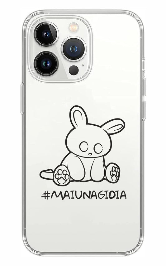 Cover Compatibile Con Tutti i Modelli iPhone - #MAIUNAGIOIA - Trasparente UltraSottili AntiGraffio Antiurto Case Custodia Marca