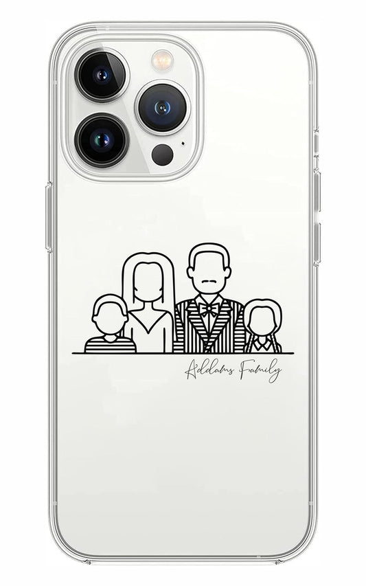Cover Compatibile Con Tutti i Modelli iPhone - LA FAMIGLIA ADDAMS - Trasparente UltraSottili AntiGraffio Antiurto Case Custodia Marca