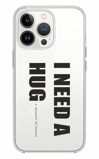 Cover Compatibile Con Tutti i Modelli iPhone - I NEED HUG - Trasparente UltraSottili AntiGraffio Antiurto Case Custodia Marca
