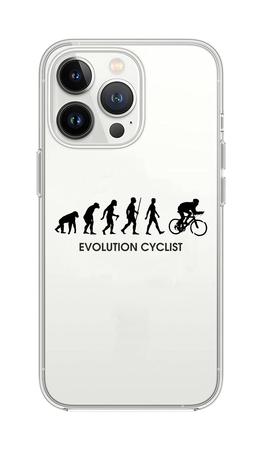 Cover Compatibile Con Tutti i Modelli iPhone - EVOLUTION CYCLING - Trasparente UltraSottili AntiGraffio Antiurto Case Custodia Marca