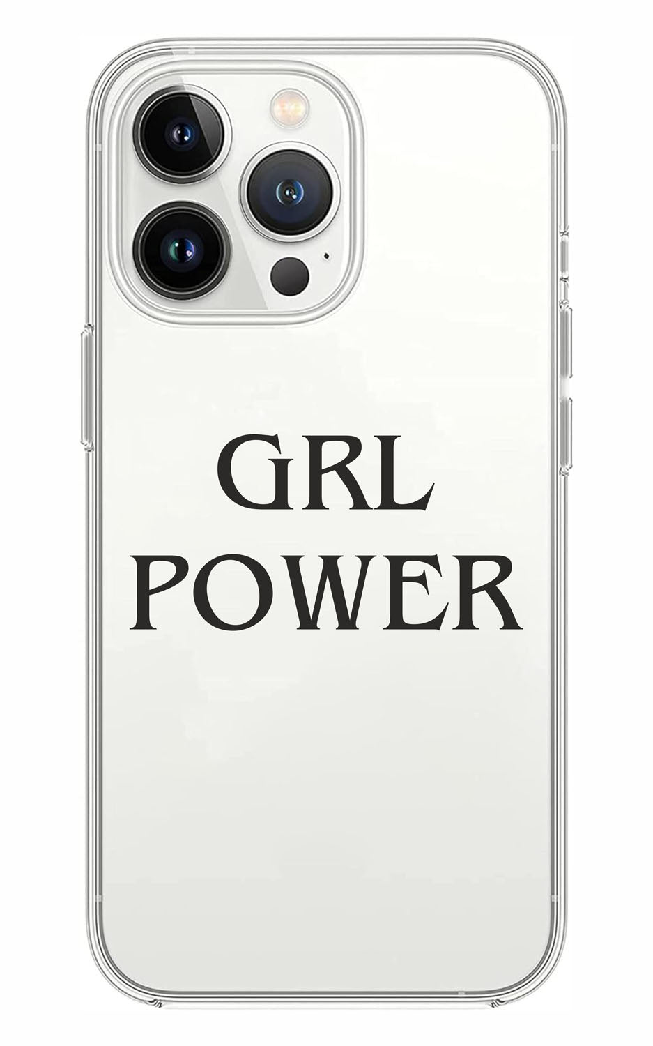 Cover Compatibile Con Tutti i Modelli iPhone - GRL POWER - Trasparente UltraSottili AntiGraffio Antiurto Case Custodia Marca - Social Crazy