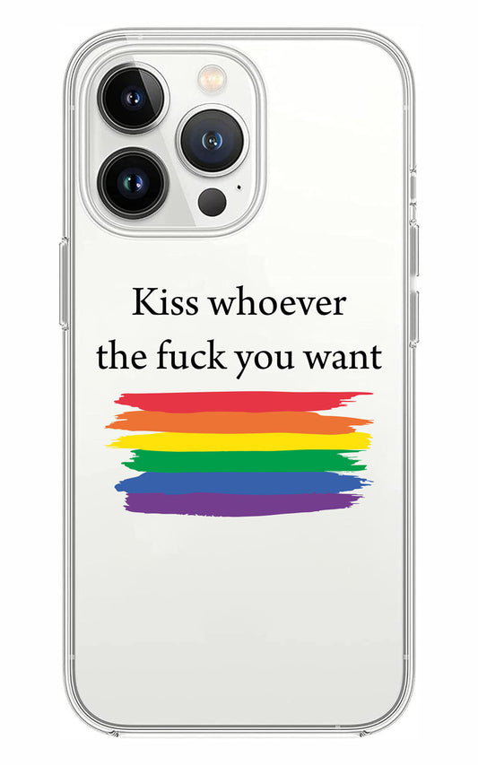 Cover Compatibile Con Tutti i Modelli iPhone - KISS WHOEVER - Trasparente UltraSottili AntiGraffio Antiurto Case Custodia Marca