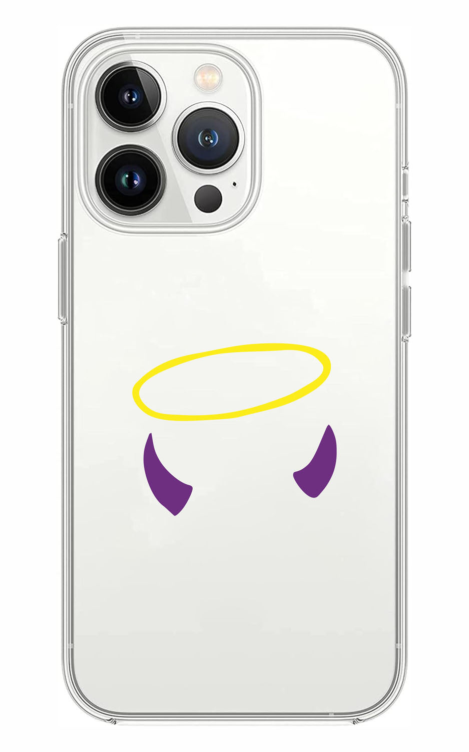 Cover Compatibile Con Tutti i Modelli iPhone - CORNA AUREOLA - Trasparente UltraSottili AntiGraffio Antiurto Case Custodia Marca