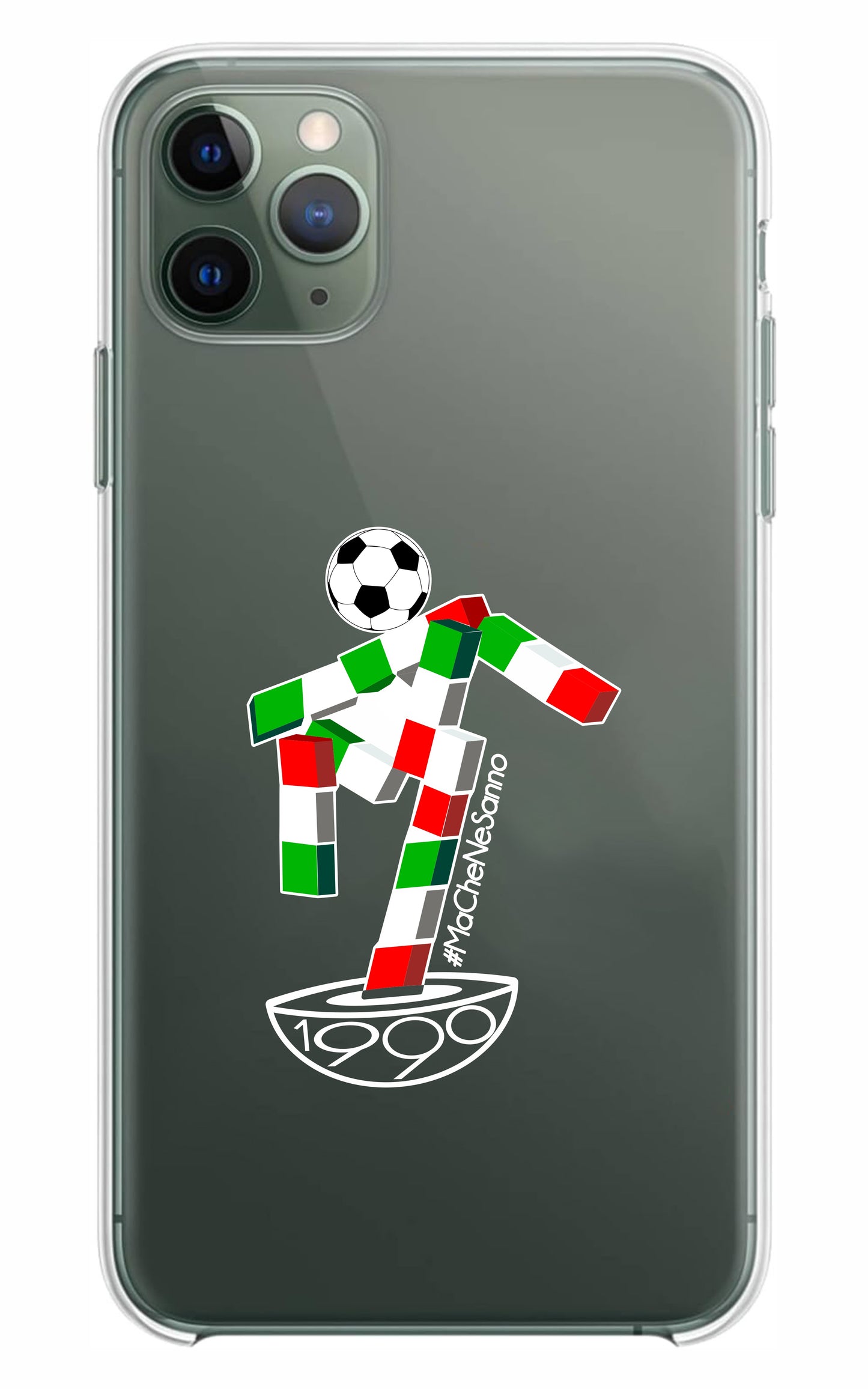 Cover Compatibile Con Tutti i Modelli iPhone - #MACHENESANNO - Trasparente UltraSottili AntiGraffio Antiurto Case Custodia Marca