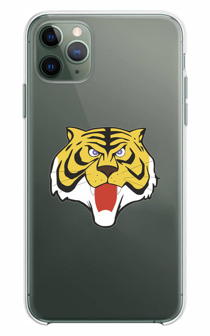 Cover Compatibile Con Tutti i Modelli iPhone - L'UOMO TIGRE HEAD - Trasparente UltraSottili AntiGraffio Antiurto Case Custodia Marca