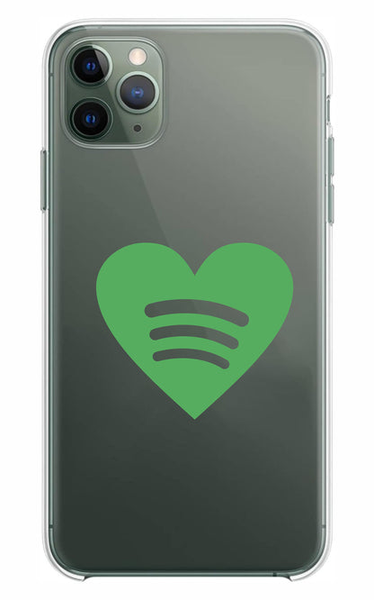 Cover Compatibile Con Tutti i Modelli iPhone - LOVE MUSIC - Trasparente UltraSottili AntiGraffio Antiurto Case Custodia Marca