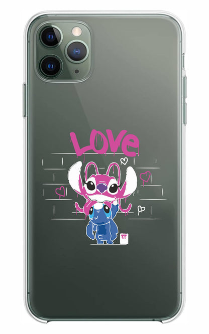 Cover Compatibile Con Tutti i Modelli iPhone - MURALES LOVE - Trasparente UltraSottili AntiGraffio Antiurto Case Custodia Marca