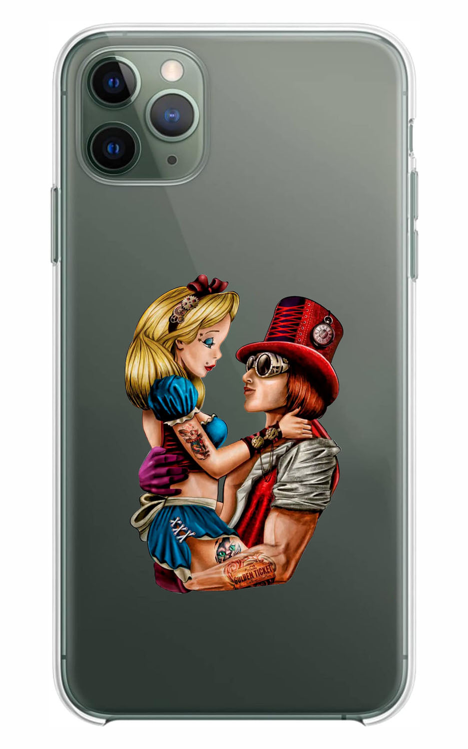Cover Compatibile Con Tutti i Modelli iPhone - ALICE E WILLY - Trasparente UltraSottili AntiGraffio Antiurto Case Custodia Marca