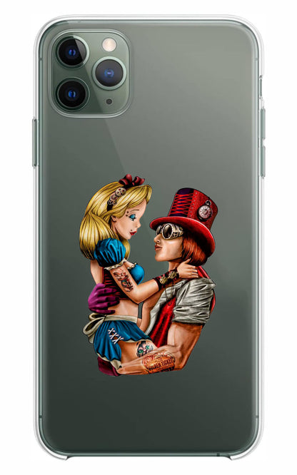 Cover Compatibile Con Tutti i Modelli iPhone - ALICE E WILLY - Trasparente UltraSottili AntiGraffio Antiurto Case Custodia Marca