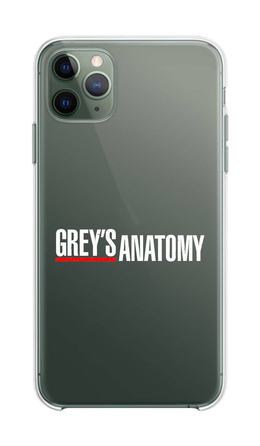 Cover Compatibile Con Tutti i Modelli iPhone - GREY'S ANATOMY LOGO - Trasparente UltraSottili AntiGraffio Antiurto Case Custodia Marca - Social Crazy