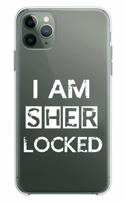 Cover Compatibile Con Tutti i Modelli iPhone - I AM SHERLOCKED - Trasparente UltraSottili AntiGraffio Antiurto Case Custodia Marca