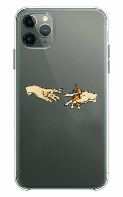 Cover Compatibile Con Tutti i Modelli iPhone - MANI - Trasparente UltraSottili AntiGraffio Antiurto Case Custodia Marca