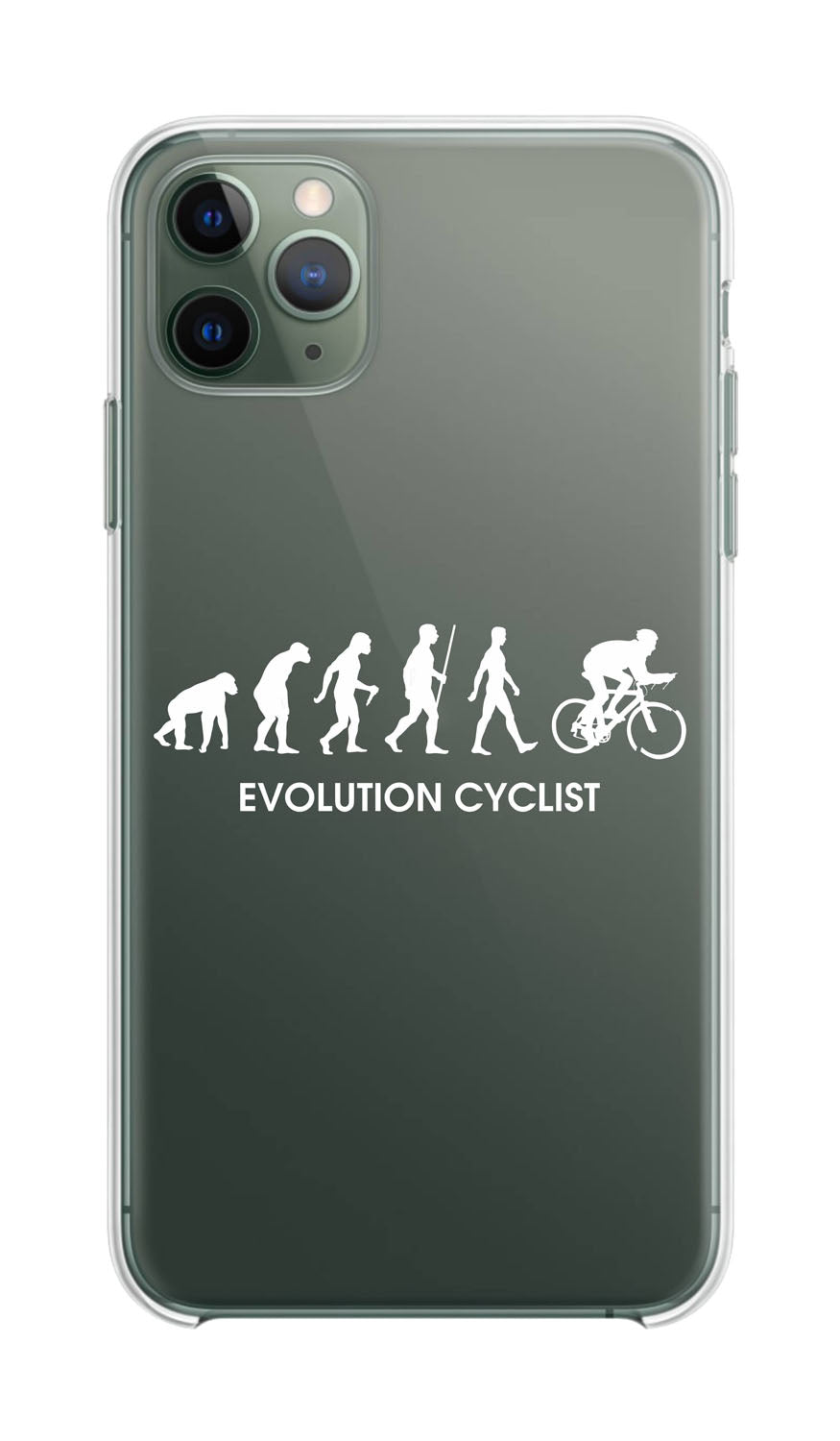 Cover Compatibile Con Tutti i Modelli iPhone - EVOLUTION CYCLING - Trasparente UltraSottili AntiGraffio Antiurto Case Custodia Marca