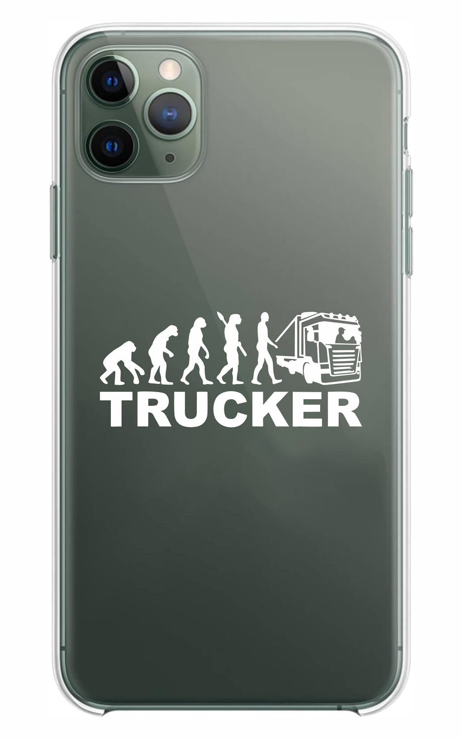 Cover Compatibile Con Tutti i Modelli iPhone - EVOLUTION TRUCKER - Trasparente UltraSottili AntiGraffio Antiurto Case Custodia Marca