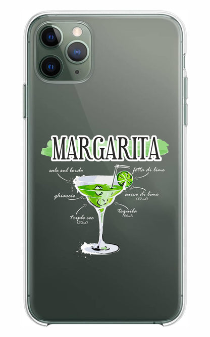 Cover Compatibile Con Tutti i Modelli iPhone - MARGARITA - Trasparente UltraSottili AntiGraffio Antiurto Case Custodia Marca