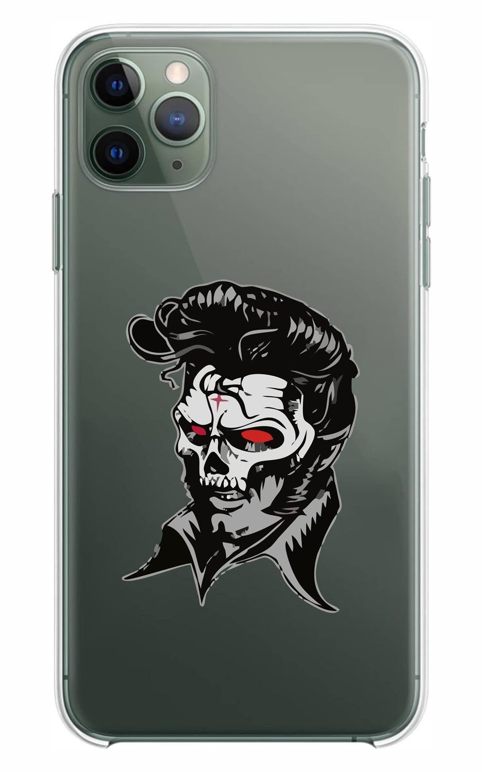 Cover Compatibile Con Tutti i Modelli iPhone - HELLVIS BACK - Trasparente UltraSottili AntiGraffio Antiurto Case Custodia Marca