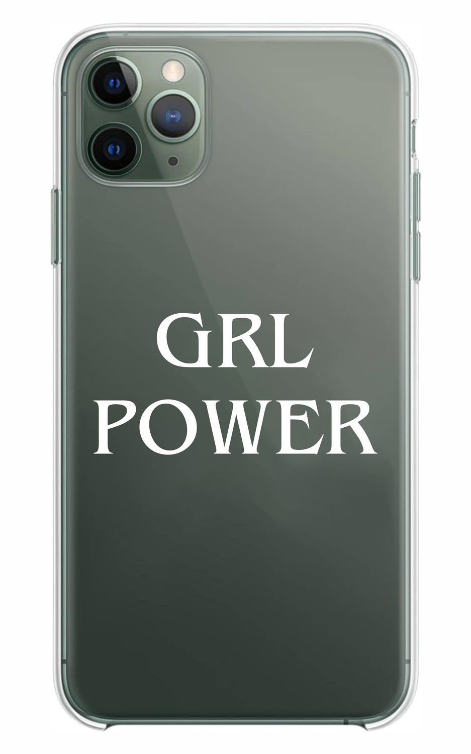 Cover Compatibile Con Tutti i Modelli iPhone - GRL POWER - Trasparente UltraSottili AntiGraffio Antiurto Case Custodia Marca - Social Crazy