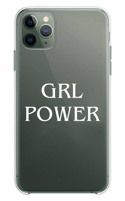 Cover Compatibile Con Tutti i Modelli iPhone - GRL POWER - Trasparente UltraSottili AntiGraffio Antiurto Case Custodia Marca - Social Crazy