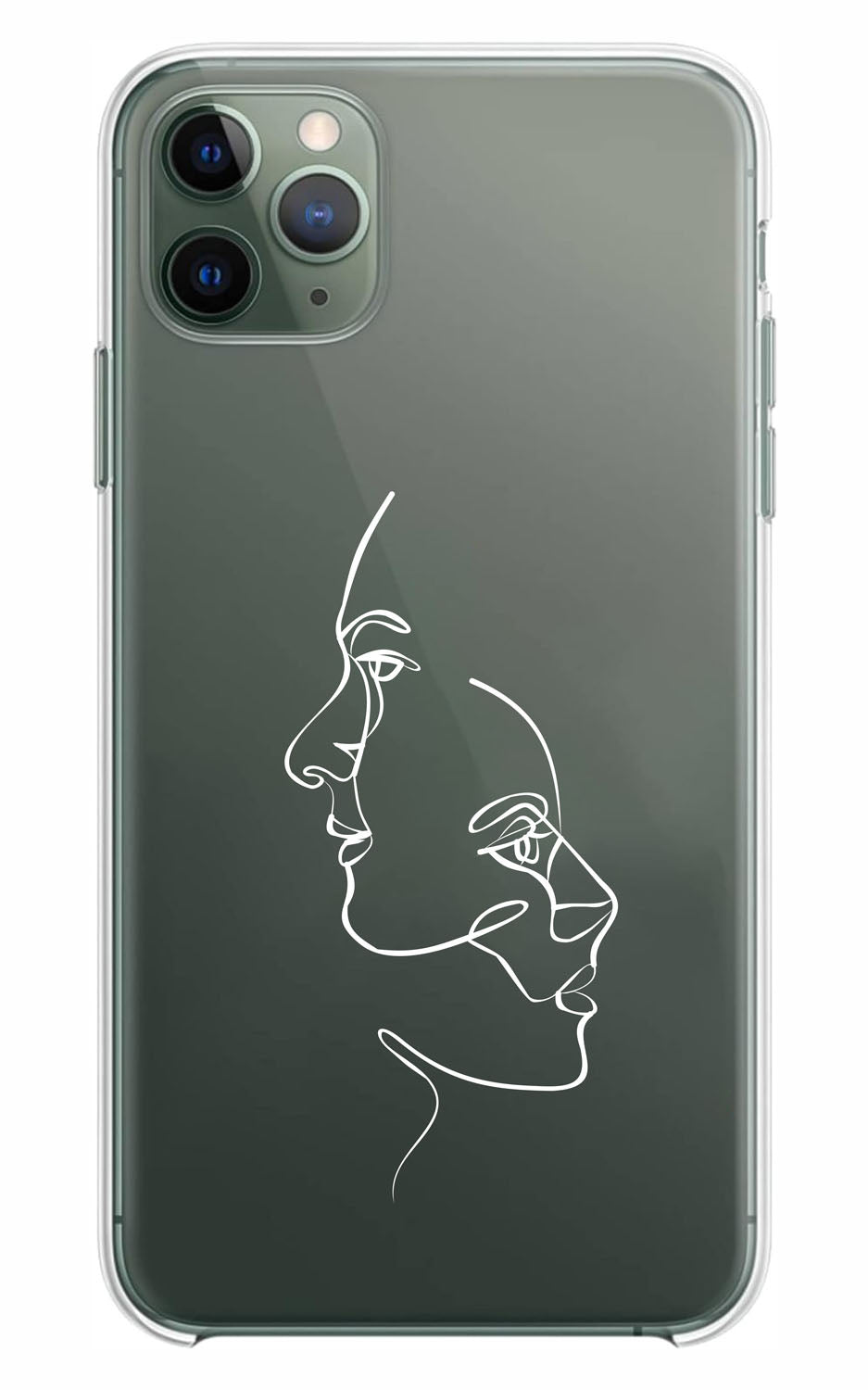 Cover Compatibile Con Tutti i Modelli iPhone - FACES - Trasparente UltraSottili AntiGraffio Antiurto Case Custodia Marca