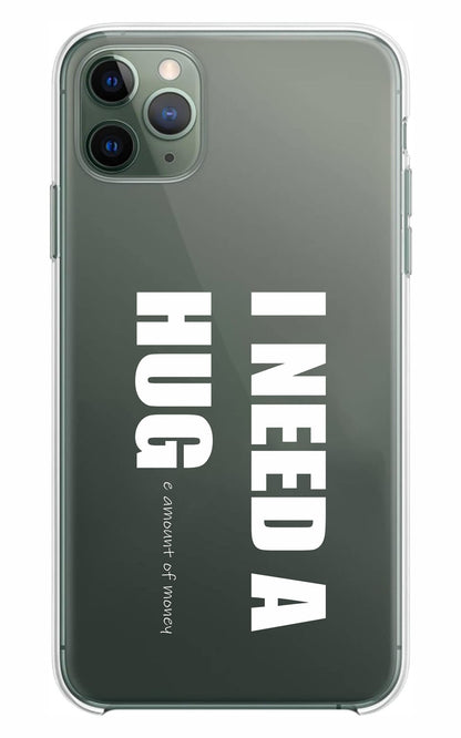 Cover Compatibile Con Tutti i Modelli iPhone - I NEED HUG - Trasparente UltraSottili AntiGraffio Antiurto Case Custodia Marca