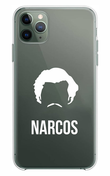 Cover Compatibile Con Tutti i Modelli iPhone - NARCOS SILHOUETTE - Trasparente UltraSottili AntiGraffio Antiurto Case Custodia Marca